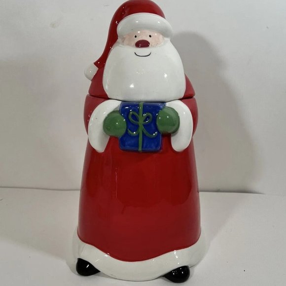 Santa cookie jar - vtg excellent 11" tall - Picture 1 of 6